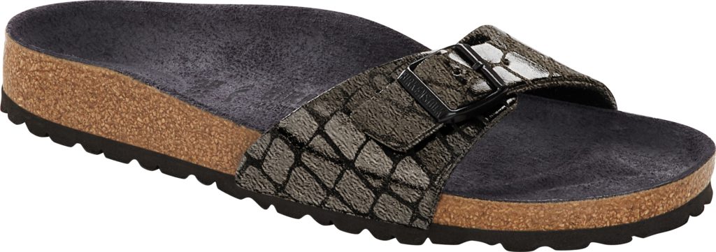 Birkenstock Madrid Gator Gleam Black Narrow Birkenshop